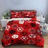 Various Color Soccer Ball Geometric Pattern 3Pcs Bedding Set Duvet Cover Pillowcase Set For Kids Football Fans Bedroom Decor