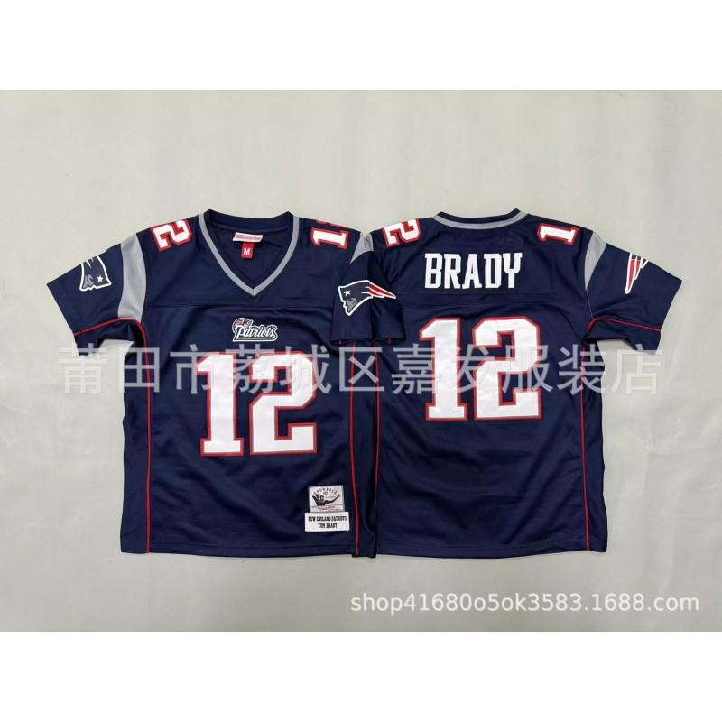 Kids Retro Football Jersey Team Practice Cotton Uniforms NFL Style Youth Sports Apparel