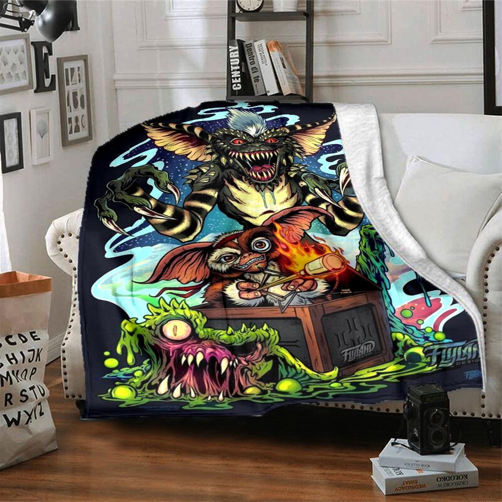 Gremlins Blanket Durable Comfort Suitable for Sofa Couch Picnics for All Occasions Modern Style Gifts For Family Or Friends