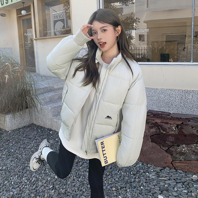 New retro high street stand-up collar cotton-padded clothes down cotton-padded clothes women's trendy brand winter clothes loose thickened