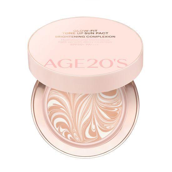 AGE20S Glow Fit Moisture Glow Tone-Up Sun Pact 12.5g (Main Product + Refill)