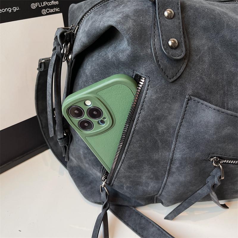 Vintage Women's PU Handbag, Simple Tote Bag, Large-capacity Messenger Bag, Fashionable Large-capacity Daily Handbag, Vintage Style