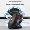 Ergonomic Optical Bluetooth Vertical Mouse with Side Buttons, Power-Saving, Long Battery Life for Gaming and Office Use.