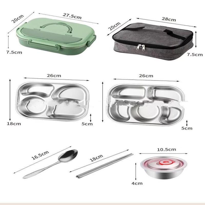 ZISIZ Insulated Stainless Steel Bento Lunch Box