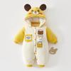 Baby Hooded Cotton Padded Winter Jumpsuit - Super Cute Newborn Romper