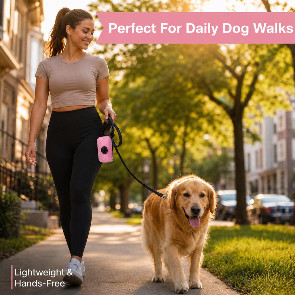 Dog Poop Bag Dispenser Hangingable Dog Poop Bag Holder Poo Bags Dispenser Fordogs Walking Garbage Bags Dispensers Pet Supplies