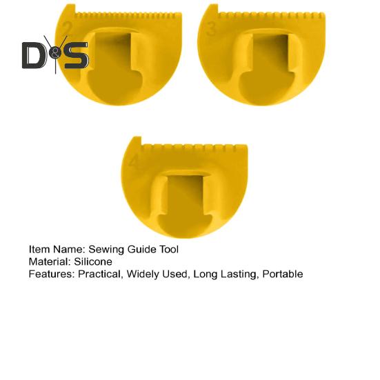 3 szt. Antypoślizgowy szablon do szycia DIY Narzędzia do prowadzenia ściegów Wielofunkcyjny kompaktowy design Przenośny zestaw szablonów do szycia