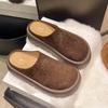 Retro Small Mori Fashion Slippers Women's Wear 2025 Spring New Muffin Thick-bottomed Bag Head Half Slippers Tide