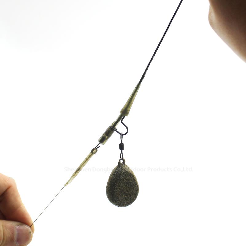6pcs Carp Fishing Accessories Heavy Duty Clip With Pin Tail Rubber For Heavy Leads Over 200g With All Size 8 Swivels Carp End Tackle