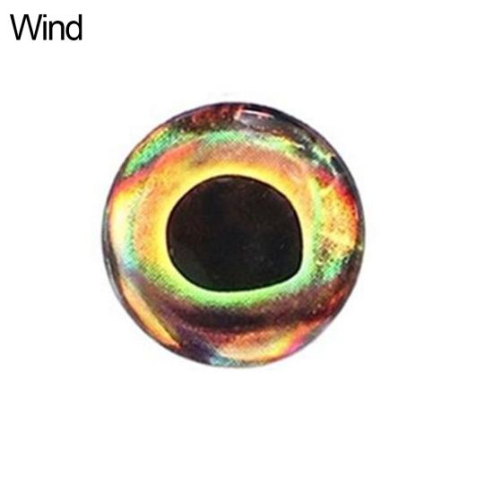 MUQZI Sports Accessory 20 Pcs 7-15mm 4D Fly Fishing Lure Eyes Tying Jig Tackle Crafts Dolls Waterproof