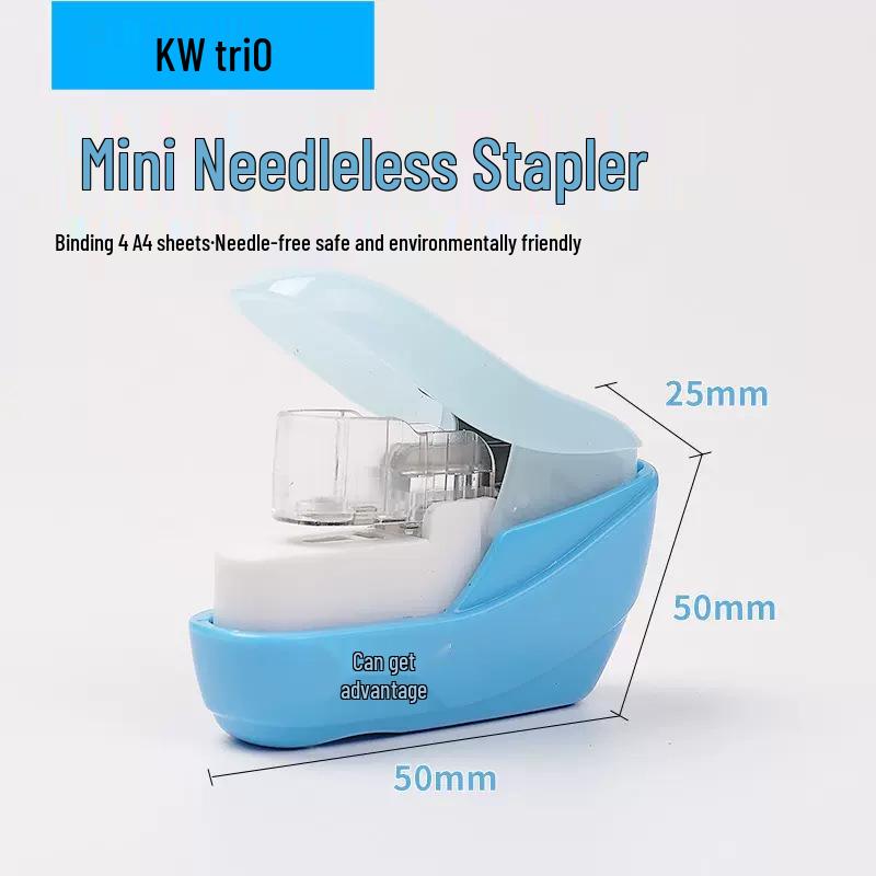 Kede You 5399 Effort-Saving Mini Stapleless Stapler for Safe Desktop and Child Use