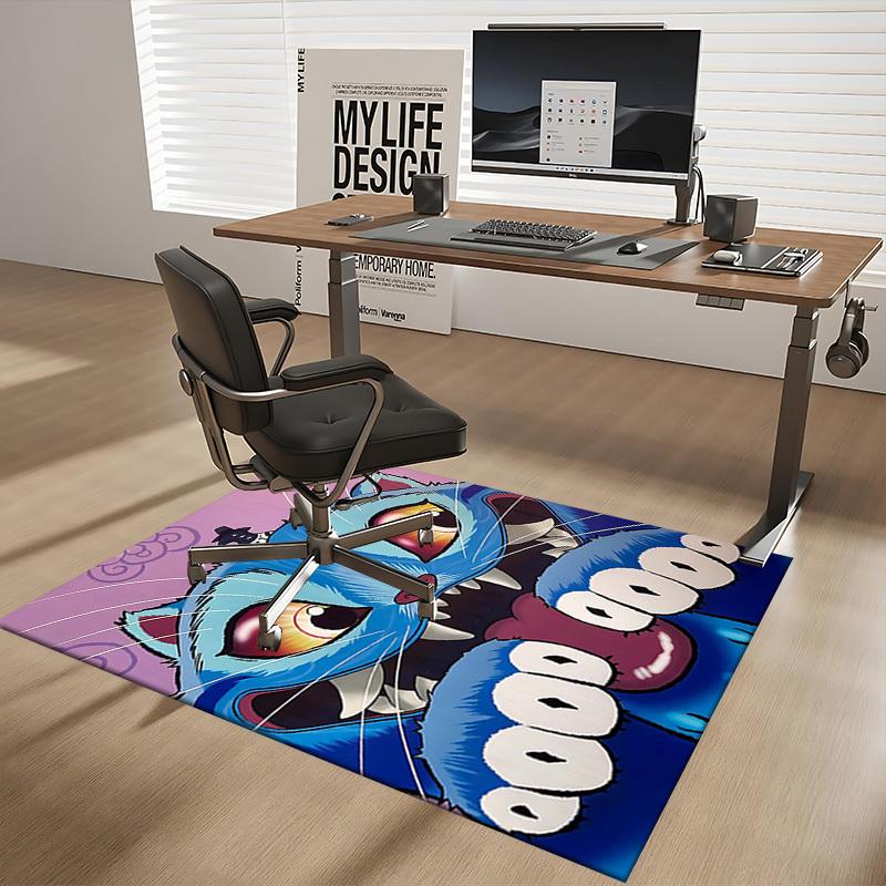 

1pc Anime Cat with Crow Chair Mat - Office Desk Pad, Anti-Slip Carpet for Home Decor, Suitable for All Seasons, Perfect Gift for Anime Lovers.O099 60cm by 90cm