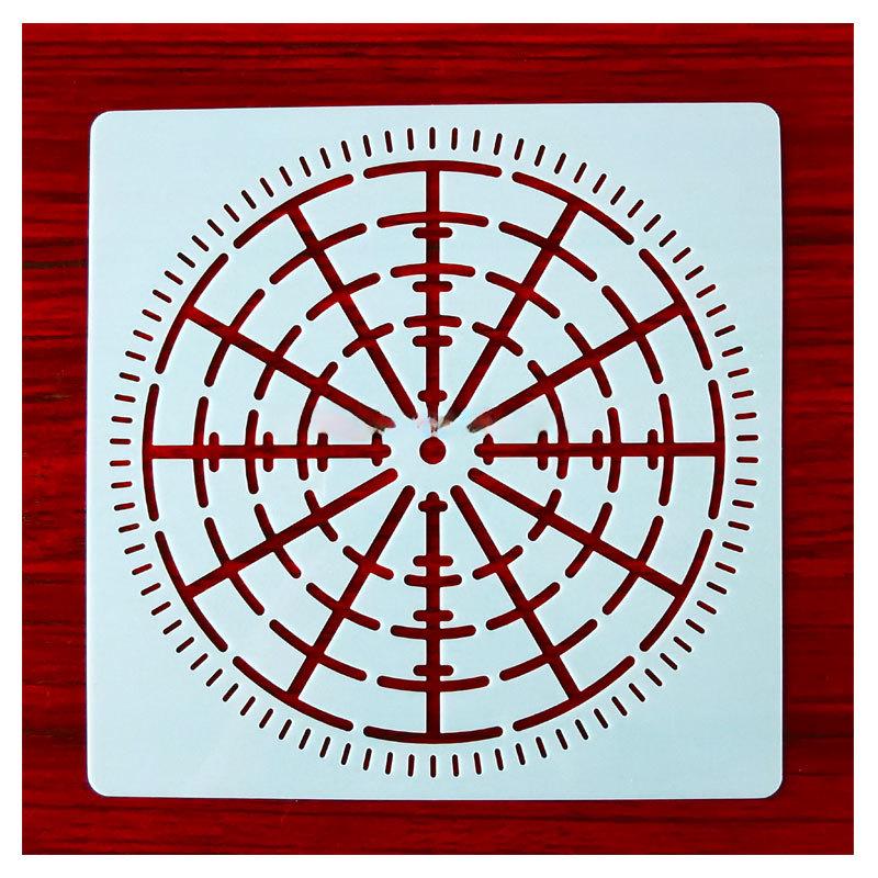 Mandala Bullseye Spider Web Stencil: DIY Wall Painting Template