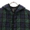LAVENHAM Check Pattern Hooded Quilted Jacket 36 Green X Navy Men's Used