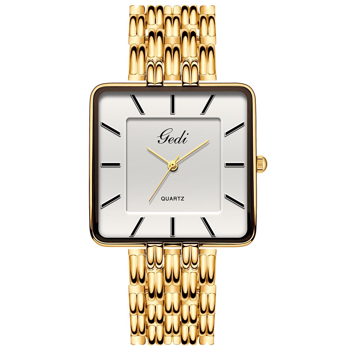 

Мужские часы Бизнес Простые Квадратные Парные часы Водонепроницаемые Нержавеющая сталь Премиум Ультратонкие Женские Модные Кварцевые Наручные часы