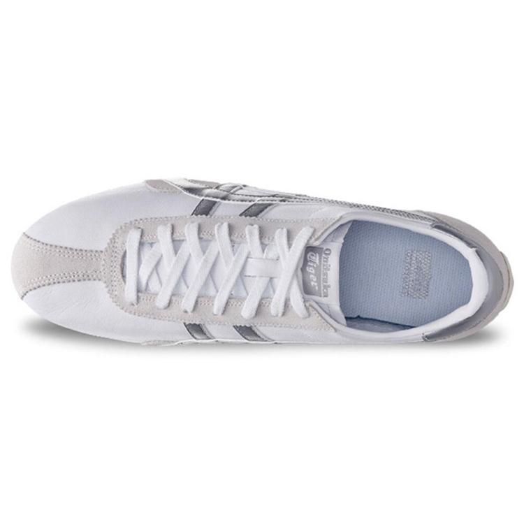 ONITSUKA TIGER Runspark Spliced Sports Non-Slip Lightweight Low-Top Running Shoes Unisex Sneakers Silver White D201L-101