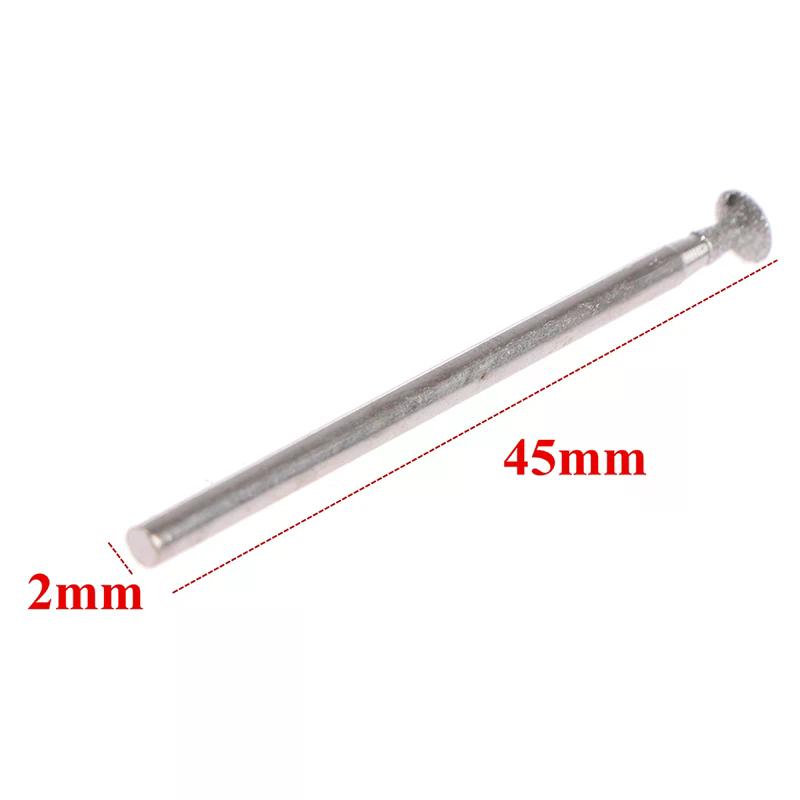 10Pcs Diamond grinding Head Stone Jade Carving Polishing Engraving Tools 2.35mm