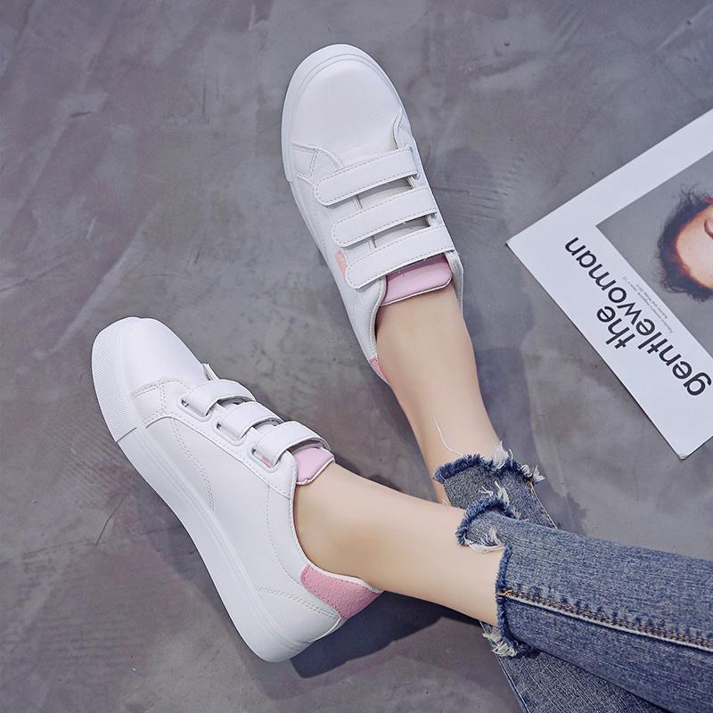 Autumn Woman Shoes Fashion New Woman Leather Shoes Ladies Breathable Cute Heart Flats Casual Shoes White Sneakers New In