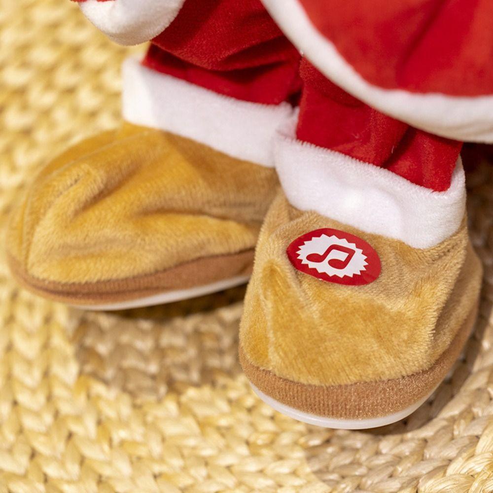 Sněhulák Los Elektrická Plyšová Panenka Santa Claus Tančící Zpívající Plyšové Hračky Domácí Dekorace