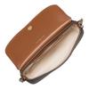 Michael Kors Nolita Gold Chain Brand Print Coated Canvas Faux Leather Shoulder Crossbody Bag Small Women's Brown