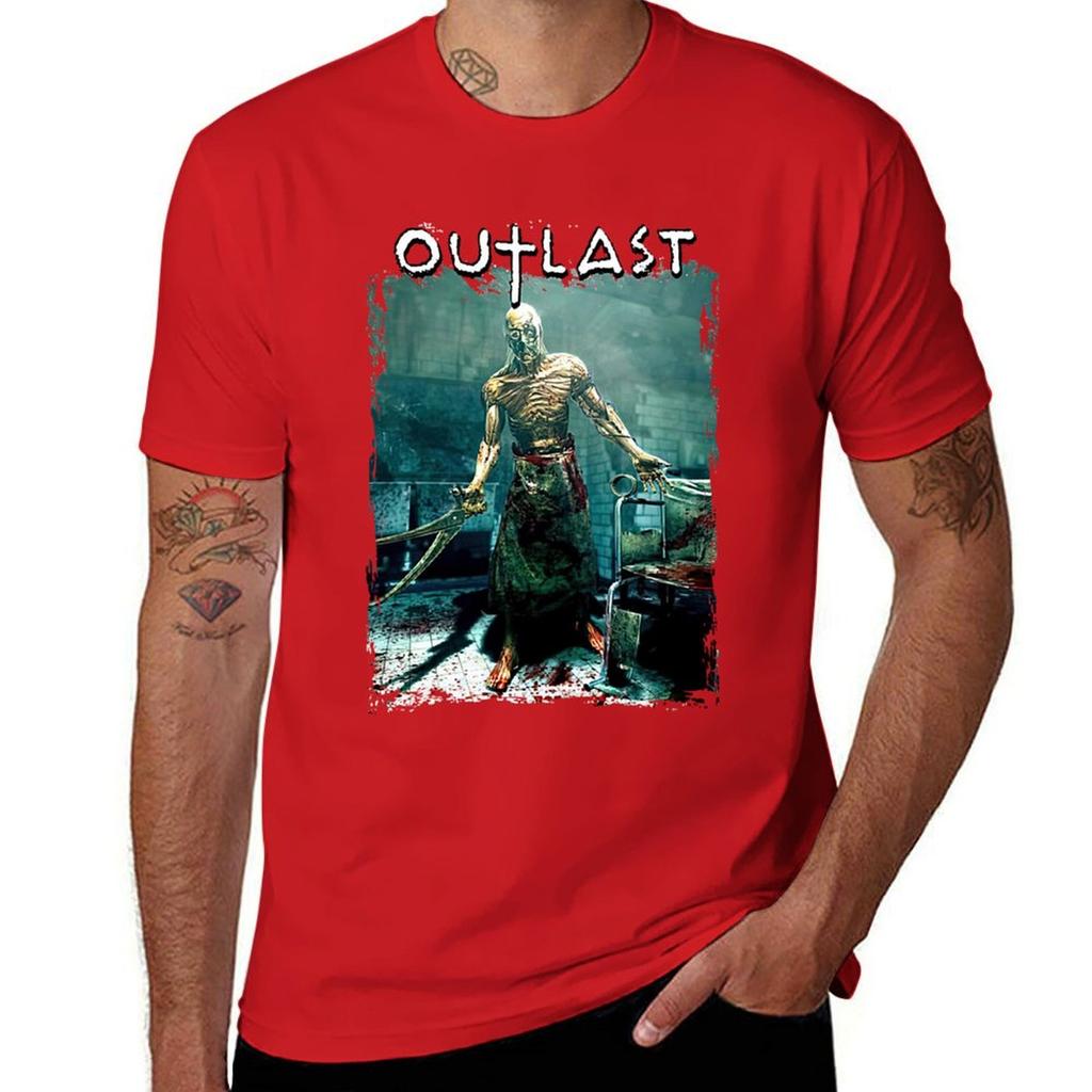 Outlast T-Shirt for a boy customs design your own graphics korean fashion mens plain t shirts