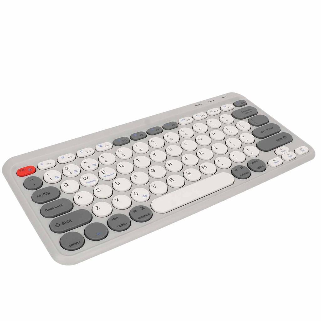Compact Round Keycaps   Keyboard Wireless   2.4G Dual Mode Portable Slim Keyboard for   for   for