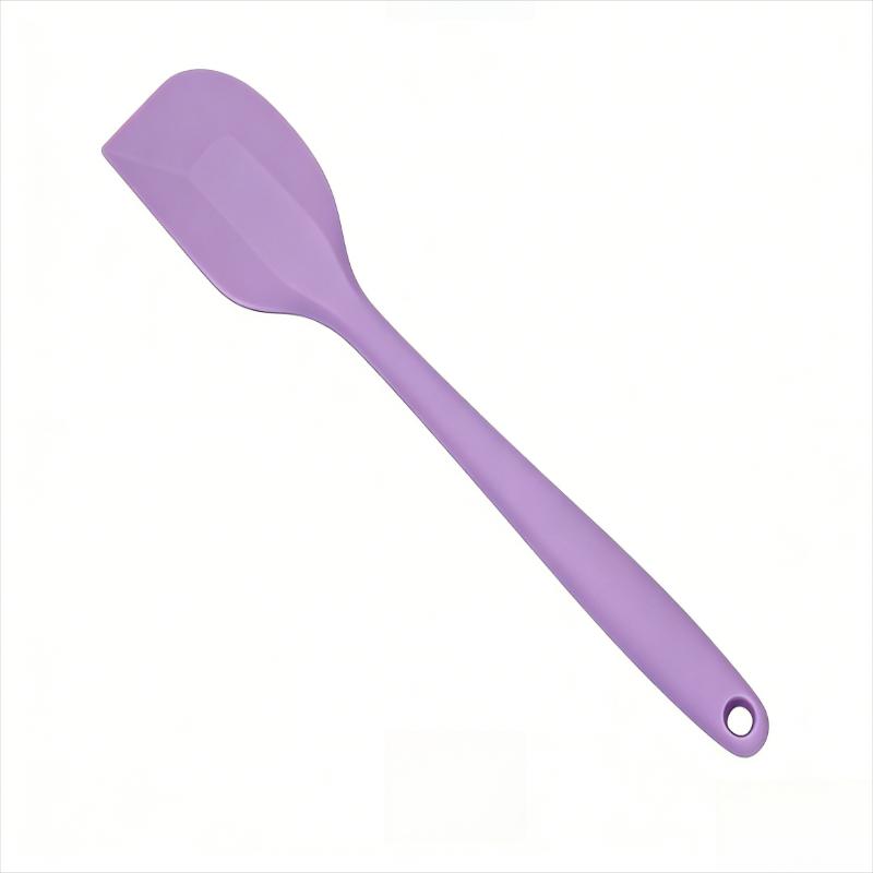 1pc Baking Spatula All-in-one Silicone Scraper Heat Resistant Non-stick Cream Smoothing Knife Baking Tool