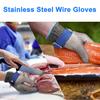 Stainless Steel Cut Resistant Gloves Oyster Shelled Gloves A9 Protection Level Mitt for Shucking Glass Handling And Industrial Use