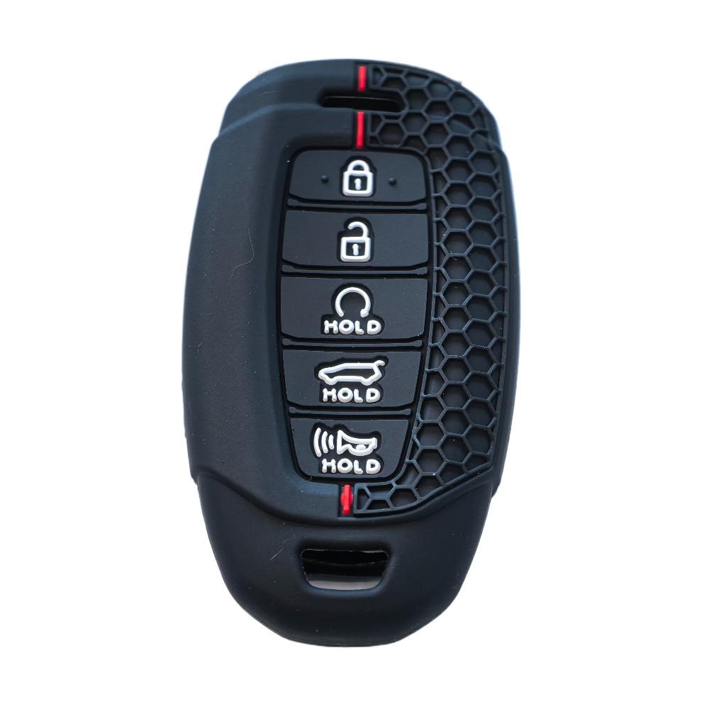 Silicone Car Remote Key Case Cover for Hyundai Palisade Limited 2020 Palisade SEL 2026 Elantra Sel Elantra Santa Fe Veloster