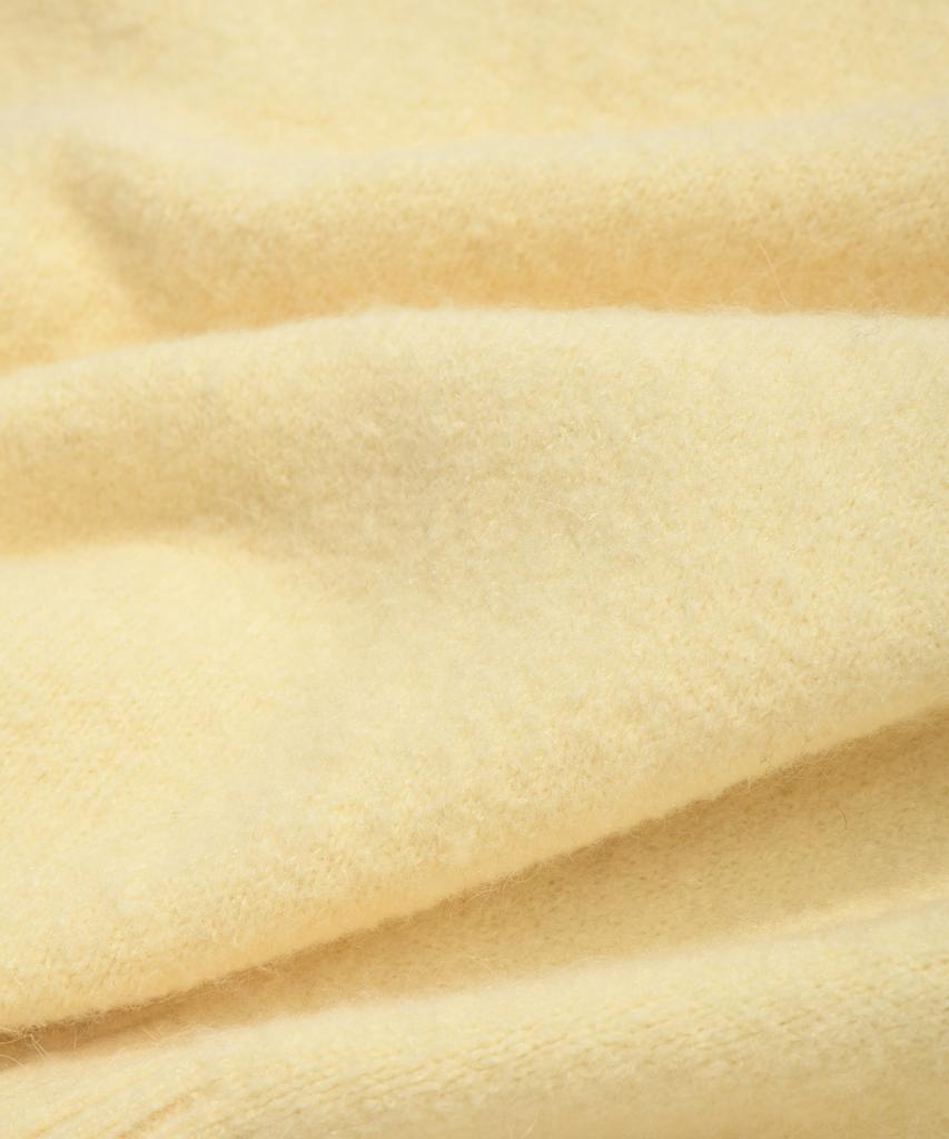 COVERNAT WOMAN Clover Heart Graphic Knit Light Yellow