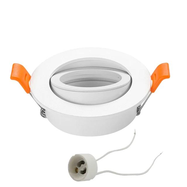 High Quality   Adjustable Spot Light Fixture LED DownlightAluminum Round GU10 MR16 Ceiling Spot Light Frame