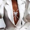 European And American Sexy Hot Body Chain Accessories, Rhinestone Butterfly Chest Rest, Women'S Fashion Rhinestone Fringed Sling Chest Chain