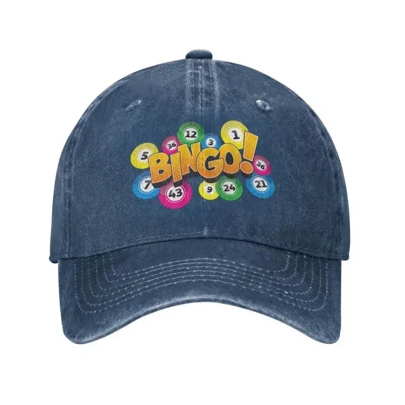 Klassisk Bomull Het Spel Bingo Basebollkeps Herr Dam Personlig Justerbar Unisex Pappahatt Sommar