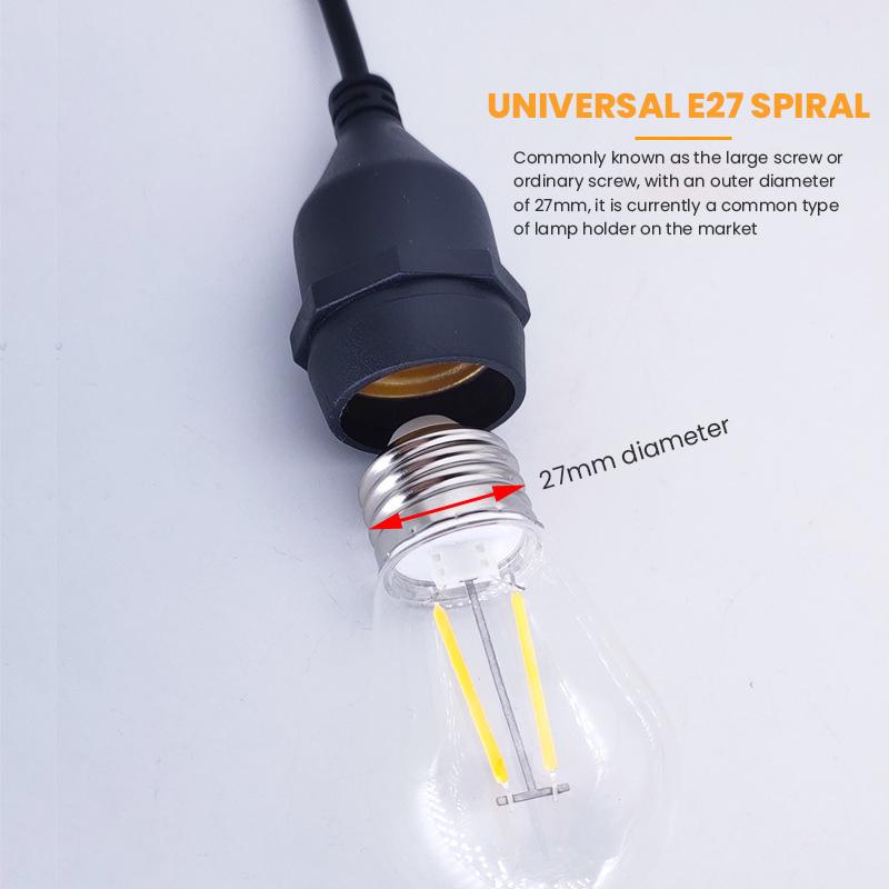 Wasserdichter E27-Lampenfassung für den Außenbereich Dekorative Lampe für den Bauernhof