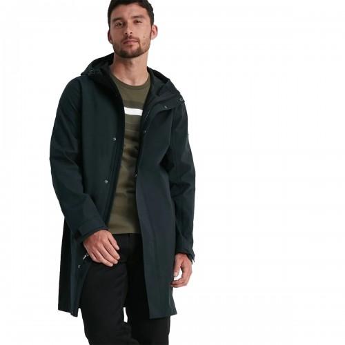 Jaqueta impermeável longa masculina TOG24 Glenton S preto