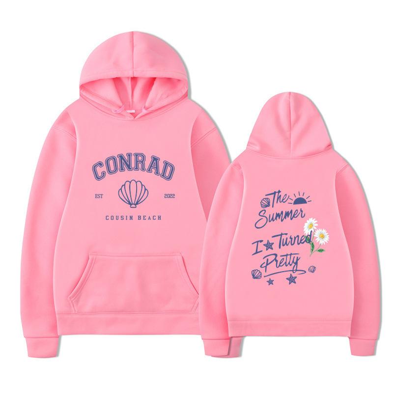 The Summer I Turned Pretty Conrad Cousin Beach Hoodie Men Women Fleece Warm Autumn Winter Hooded Sweatshirt Casual Beach Pullover