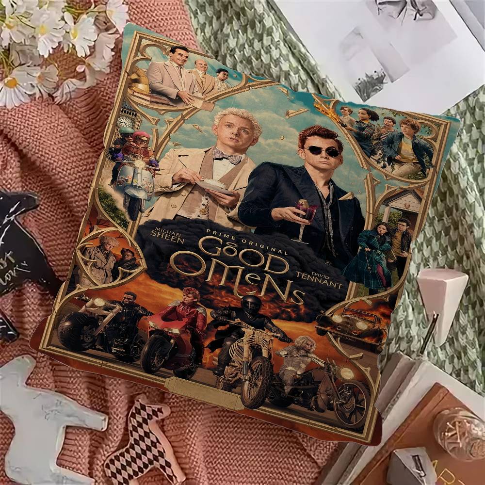 TV-Serie G-Good Omens Kissenbezug Sofakissenbezug Heimzimmer Dekoration Kindergeschenk
