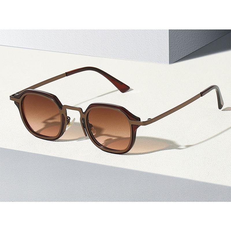 Fashion Personalized Metal Leg Design Retro Ocean Film Men'S Outdoor Driving Glasses Classic Round Women Sunglasses Shades Uv400