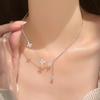 S925 Sterling Silver Butterfly Tassel Necklace, Women's Elegant Clavicle Chain, Unique High-End Fashion Design