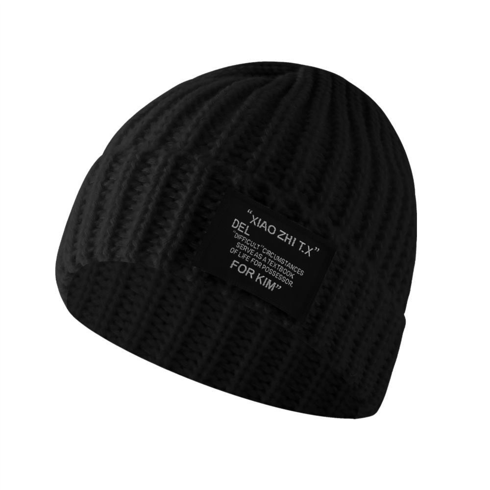 Knitted Hat for Women In Autumn and Winter High End Fashion Wool Hat Big Head Circumference Showing Face Small Warm Piles of Hat Cold Hat