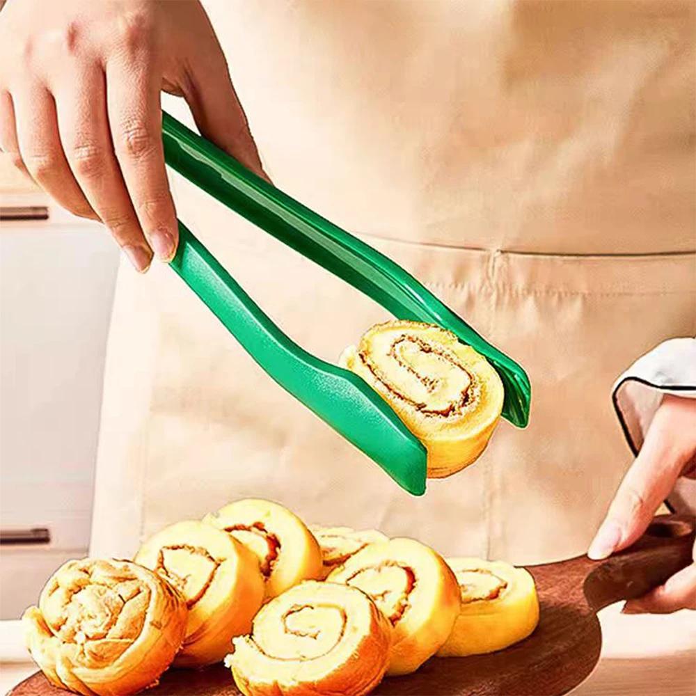 3Pcs/Set Reusable Food Bread Clip Kitchen Food Tongs Plastic Salad Bacon Steak Clamp Ice Tongs Baking Tools Gadget