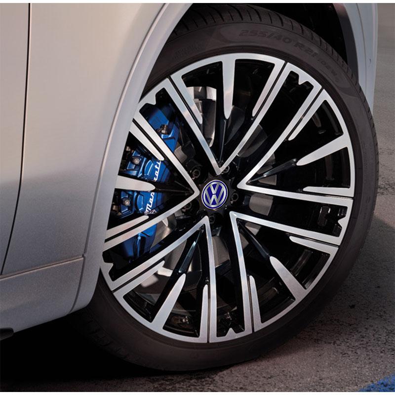 2026 Caldo Per VOLKSWAGEN VW 4 Pezzi Adesivi Coprimozzo VW Decalcomanie in Alluminio Accessori Auto Per Volkswagen Polo Arteon Tiguan Golf Tou