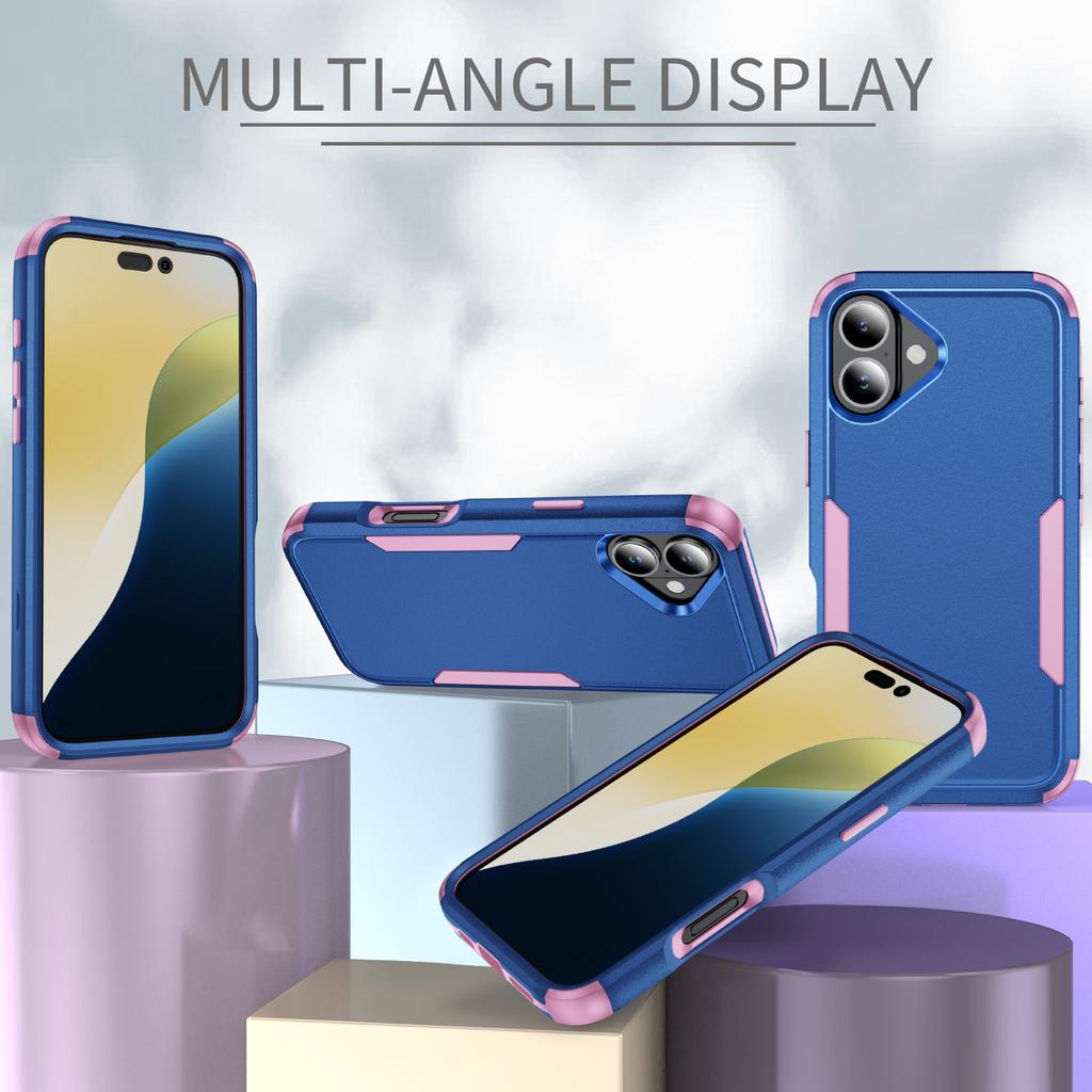 For iPhone 17 Case 3 in 1 Shockproof TPU PC Phone Cover