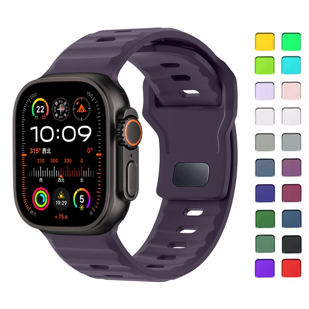 Sport Straps For Apple Watch Ultra 2 Band 49mm 45mm 46mm 44mm 42mm 40 41 Wrist correa bracelet iwatch Series 10 9 8 7 6 5 4 3 se