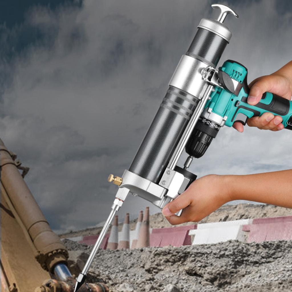 Fettborrtillsats 600 ml Adapter 12000 PSI Högtryck Aluminiumlegering Universell Konvertering