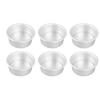 4 Inches 6pcs Cake Mould Non Stick Removable Base Round Cake Pan Set for Wedding Birthday Party