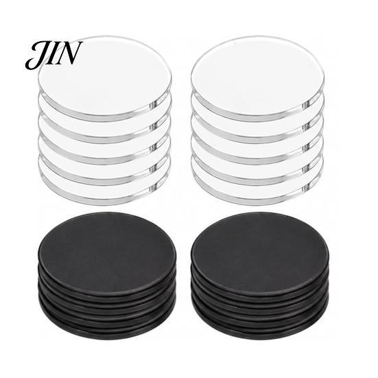 Magnetic Fridge Decor 10 Sets DIY Acrylic Magnet Kit, Square Refrigerator Durable Magnets Crafts, Clear Picture Photo Holder for Home Office