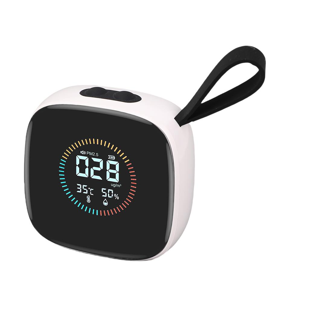 Air Quality Tester PM2.5 Temperature Humidity LCD Display Air Quality Meter for Home Hotel Office