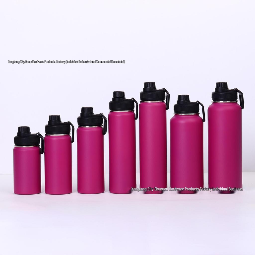 American Style 304 Stainless Steel Thermos Mug - Large Capacity Sports Water Bottle & Outdoor Kettle