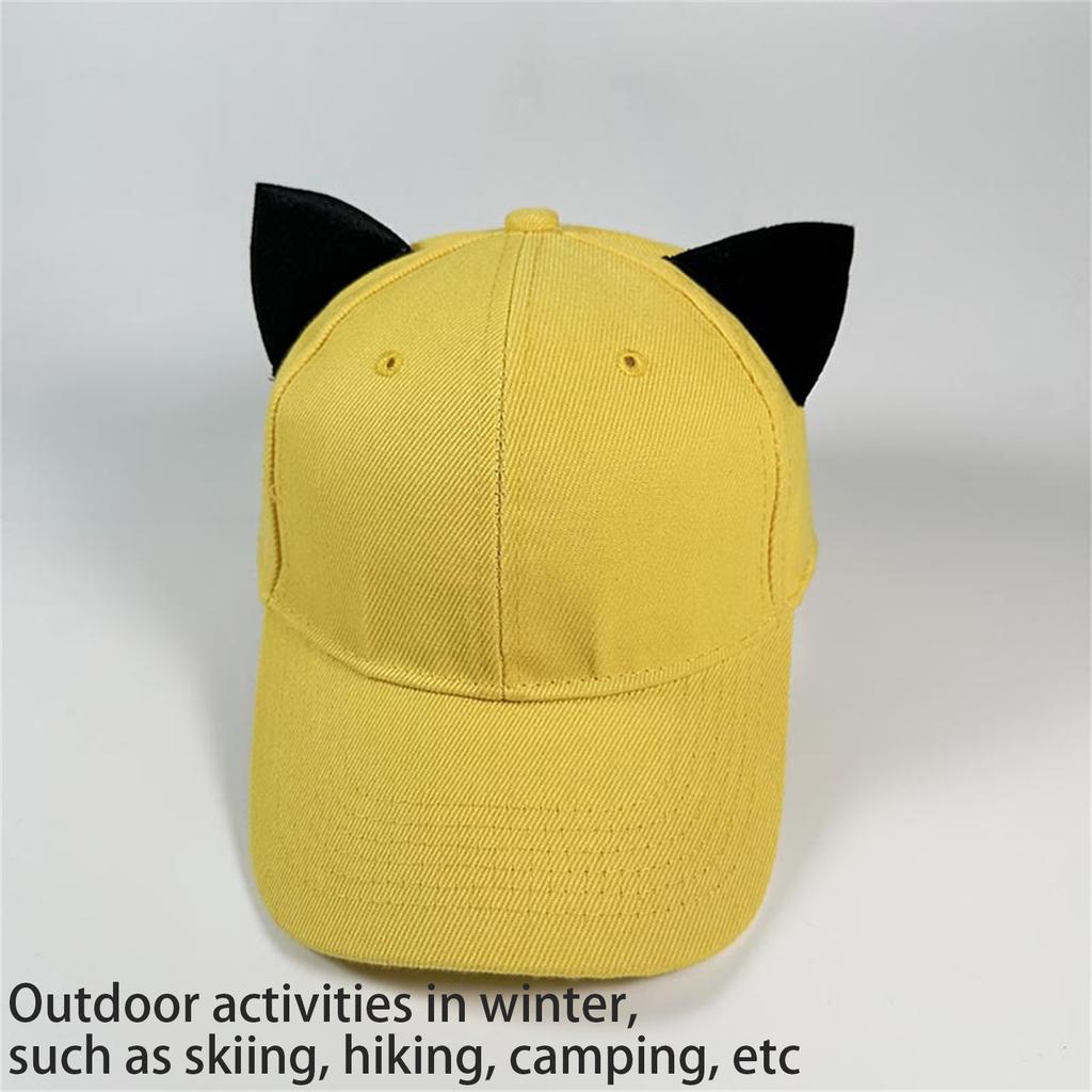 Soft Cotton Baseball Hat with Ear Soft Comfortable Hat Fashionable Ear Hat for Winter Adventures and Daily Outfits